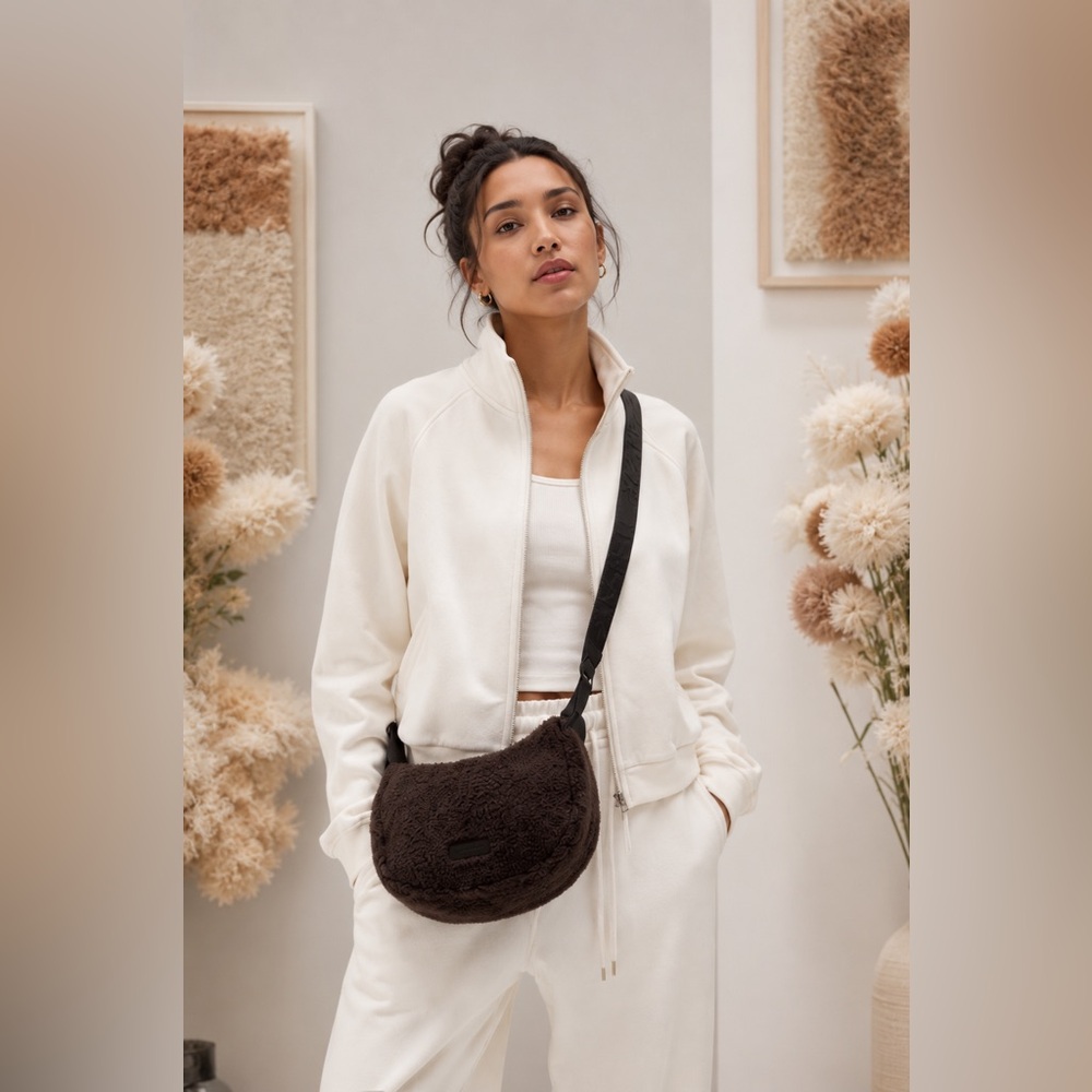 Athleta All About Sherpa Mini Crescent Bag